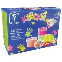 Vopsea pentru pictura cu degetele - 4 culori neon