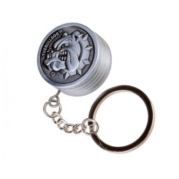 The Bulldog Grinder breloc cu Holograma grey 2 Parti Ø30mm
