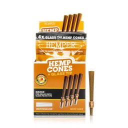 Hemper Blunt pre-rulate cu Filtru din Sticla Mango 1 1/4 x4