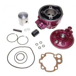 Set motor si chiuloasa Minarelli AM6-90cc, diametru 49mm, cilindru, chiuloasa, piston, segmenti, garnituri