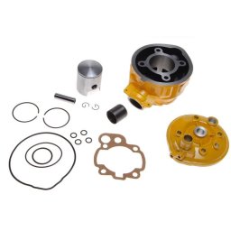 Set motor si chiuloasa Minarelli AM6-70cc, diametru 47mm, cilindru, chiuloasa, piston, segmenti, garnituri