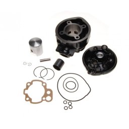 Set motor si chiuloasa, Minarelli AM6, 90cc, d.49, culoare negru