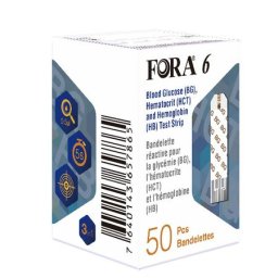 Teste glicemie, hematocrit, hemoglobina FORA 6 Connect (50buc)