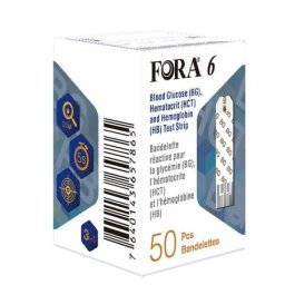 Teste glicemie, hematocrit, hemoglobina FORA 6 Connect (50buc)