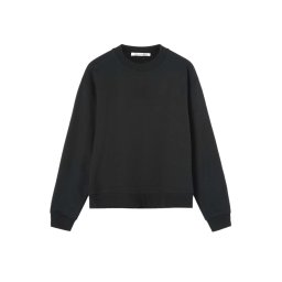 TRUSSARDI JEANS Hanorac 52F002711T006158 Sweatshirt Needle Punch Logo Cotton Fleece F002711T006158 k299 black