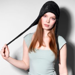 Kangol, Caciula faux fur knot, Negru