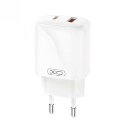 Incarcator priza USB-A + USB-C 20W Alb, XO L158
