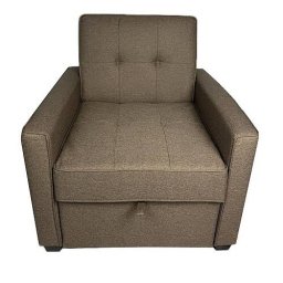 Fotoliu Extensibil Studio Casa Smart Living CONFORT SET B 81 x 84 x 85.5cm Stofa Maro Deschis