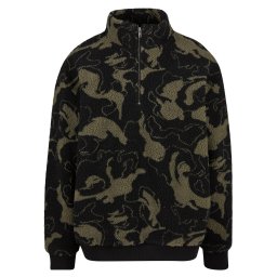 Urban Classics Pulover kaki / negru
