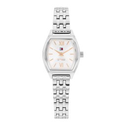 TOMMY HILFIGER Ceas analogic 'NORAH' auriu / argintiu / alb