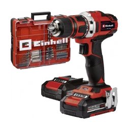 Einhell - TE-CD 18/40 Li + 69 PXC - Masina de gaurit si insurubat cu 2 acumulatori, Li-Ion, 18 V, 2 Ah, 40 Nm, valiza plastic, accesorii