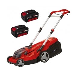 Einhell - RASARRO 36/38 PXC - Masina de tuns iarba cu 2 acumulatori si incarcator, Li-Ion, 18 V, 4 Ah, 38 cm, 45 l