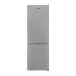 Combina frigorifica Heinner HC-VS2681SE++, sistem de racire Less Frost, clasa energetica: E, capacitate totala: 268L, termostat ajustabil, Lumina LED, functie Super Congelare, rafturi de sticla, Argintiu