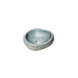 Bathco 00393 - Lavoar RIO pentru blat 52x47 cm piatră/gri