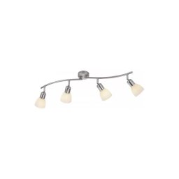 JUST LIGHT. 11954-55 - Plafonieră spot KARO 4xE14/40W/230V crom mat