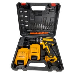 UB Trusa Bormasina cu percutie 2 acumulatori 36V 5Ah cu 26 accesorii
