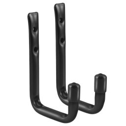 Set de 2 suporturi de perete Maclean, pentru anvelope, roți, scari, biciclete, oțel, greutate max. 22 kg/ suport, MC-489