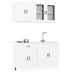 Gossi set dulap de bucatarie din 4 piese „kalmar” lemn prelucrat alb