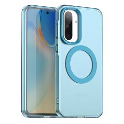Husa silicon Samsung Galaxy A56 5G Techsuit - CandyCase MagSafe Blue