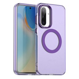 Husa silicon Samsung Galaxy A56 5G Techsuit - CandyCase MagSafe Purple