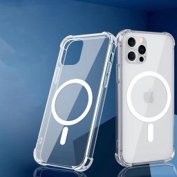 Husa silicon iPhone 17 Pro Techsuit - Shockproof Clear Silicone MagSafe Clear