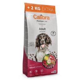 Calibra Dog Premium Line Adult cu Vita, 12 kg + 2 kg gratis