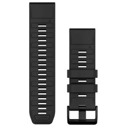 QuickFit 26 Watch Bands, Black Silicone