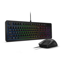 Tastatura Kit KM310 Tastatura + Mouse Optic RGB LED USB Negru