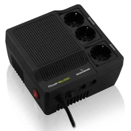 Stabilizator electronic Power Reg 1000 VA (800 W) 3× Schuko ±6% reglare Negru