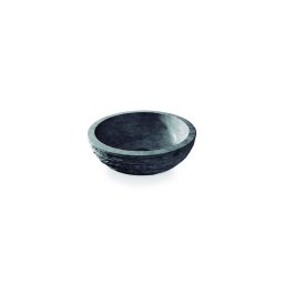 Bathco PUKET — lavoar pentru montare pe blat Ø 45 cm, piatră/gri (00317)