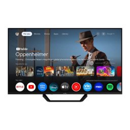 Televizor SmartTech QLED 43QG02V2, 108 cm, Smart Google, 4K Ultra HD, Clasa F, Negru