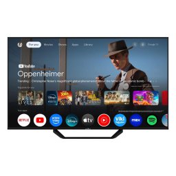 Televizor QLED Smart Tech 55QG06K, 139 cm, UHD 4K Google TV, Wi-Fi, Bluetooth, Dolby Audio, Negru
