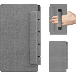 Husa MoKo Book Folio pentru Remarkable Paper Pro Move 7.3", Magnetic, Gri