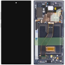 Piese si componente Display - Touchscreen Samsung Galaxy Note 10 Plus N975 / Note 10 Plus 5G N976, Cu Rama, Negru (Aura Black), Service Pack GH82-20838A