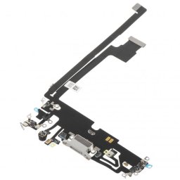 Piese si componente Banda cu Conector Incarcare - Microfon Apple iPhone 12 Pro Max, Argintiu