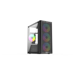 Carcasa Gaming OptimX Prime ATX 4x RGB Fan Design Premium Middle Tower