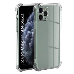 Husa silicon iPhone 11 Pro Max Techsuit - Shockproof Clear Silicone Clear