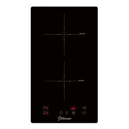Plita incorporabila STARCREST SIH-3030, Inductie, 3300 W, 2 zone de gatit, 9 trepte de putere, Touch control, Timer, Sticla Neagra