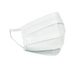 HEXA HEALTH Mască de protecție din bumbac cu două straturi - alb