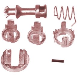 Kit reparatie incuietoare yala butuc usa fata Techstar, compatibil cu BMW X5 E53, X3 E83, stanga sau dreapta, metal, 7 piese, Echiv OE 51217035421