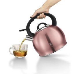 Ceainic cu fluier, inox, 3 litri, rose collection, berlinger haus, bh 1077