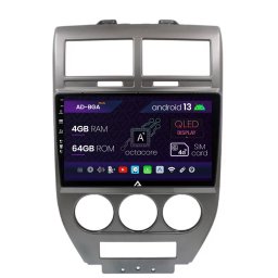 Navigatie Jeep Compass Patriot (2006-2010), Android 13, A-Octacore 4GB RAM + 64GB ROM, 10.1 Inch - AD-BGA10004+AD-BGRKIT295