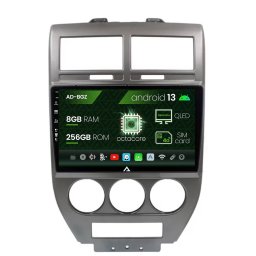 Navigatie Jeep Compass Patriot (2006-2010), Android 13, Z-Octacore 8GB RAM + 256GB ROM, 10.1 Inch - AD-BGZ10008+AD-BGRKIT295