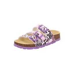 SUPERFIT Sandale verde pin / roz pal / negru / alb
