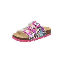 SUPERFIT Sandale gri / roz / negru / alb