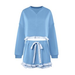 Imily Bela Costum cu pantaloni albastru