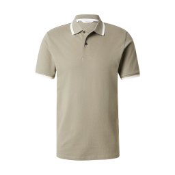 SELECTED Tricou 'SLHATLAS' gri deschis / alb