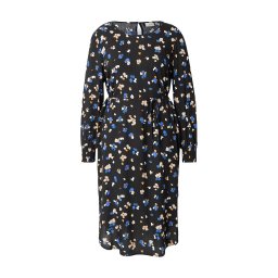 ONLY Carmakoma Rochie 'CARPETREA' azur / maro deschis / negru / alb
