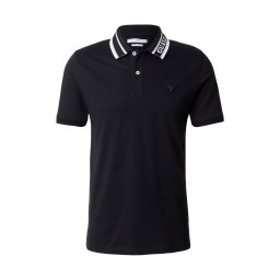 GUESS Tricou 'LYLE' gri / negru / alb