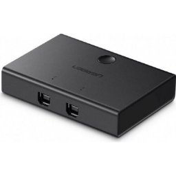 Hub USB Sharing Switch, 2x USB 2.0, 1.5m inclus, Black